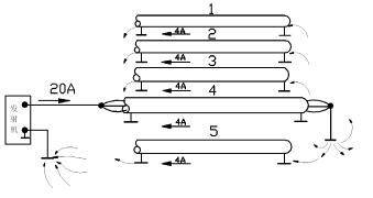 返回电流的分配
